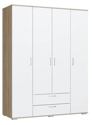 Шкаф в спальню ШР-4 Лайт Дуб сонома / Белый в Смоленске - изображение