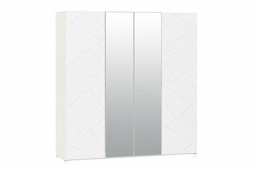 Шкаф 4-х дверный Summit НМ 011.45 Меренга/Белый текстурный в Смоленске - предосмотр