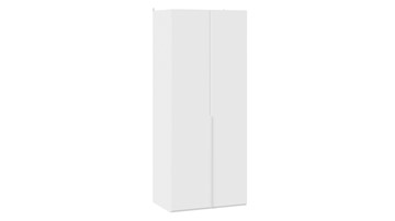 Распашной шкаф Порто (580) СМ-393.07.003 (Белый жемчуг/Белый софт) в Смоленске - предосмотр