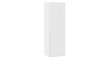Одностворчатый угловой шкаф Порто (580) СМ-393.07.006 (Белый жемчуг/Белый софт) в Смоленске
