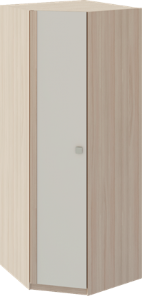 Шкаф угловой Глэдис М21 (Шимо светлый/Белый текстурный) в Смоленске - изображение