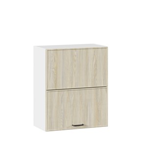 Кухонный горизонтальный шкаф 600 комбинированный Индиго ЛД 298.970.000.041, Белый/Дуб Мадейра топаз в Смоленске