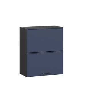 Шкаф кухонный горизонтальный 600 комбинированный Индиго ЛД 298.970.000.167, Чёрный/Тёмно-синий в Смоленске