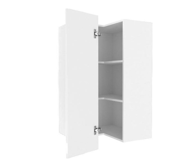 Шкаф кухонный угловой высокий Шервуд, ЛД 281.570.000.170, белый/белый глянец в Смоленске - изображение 1