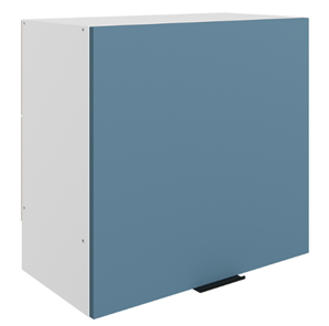 Кухонный навесной шкаф Стоун L600 Н566 (1 дв. гл.) (белый/изумруд софттач) в Смоленске - предосмотр