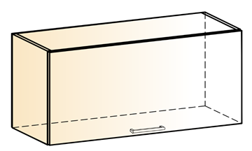 Шкаф навесной Яна L800 Н360 (1 дв. гл.) в Смоленске - предосмотр