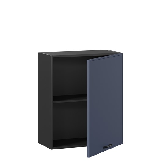 Кухонный шкаф 600 Индиго ЛД 298.350.000.146, Чёрный/Тёмно-синий в Смоленске - изображение 1