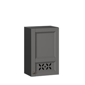 Кухонный шкаф Амели-3 450 ЛД 299.330.000.028, Черный/Оникс серый в Смоленске