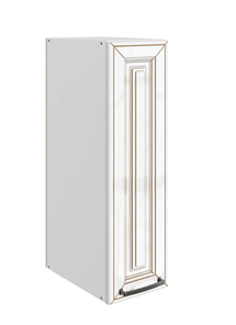 Кухонный шкаф Атланта L200 H720 (1 дв. гл.) эмаль (белый/белый глянец патина золото) в Смоленске