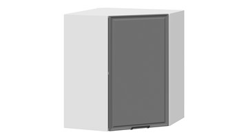 Навесной шкаф Белладжио 1В6У (Белый, Софт графит) в Смоленске - предосмотр