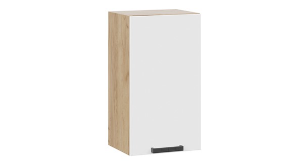 Навесной кухонный шкаф Детройт 1В4 (Дуб крафт золотой/Белый глянец) в Смоленске - изображение