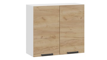 Навесной кухонный шкаф Детройт 1В8 (Белый/Дуб Крафт золотой) в Смоленске - предосмотр