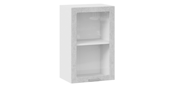Кухонный шкаф Гранита 1В45С (Белый/Бетон снежный) в Смоленске - предосмотр