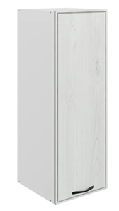 Шкаф кухонный Монако L400 Н900 (1 дв. гл.), белый/дуб белый матовый в Смоленске