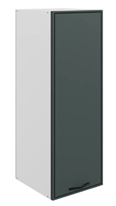 Шкаф на кухню Монако L400 Н900 (1 дв. гл.), белый/грин матовый в Смоленске