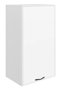 Шкаф кухонный Монако L450 Н900 (1 дв. гл.), белый/милк матовый в Смоленске