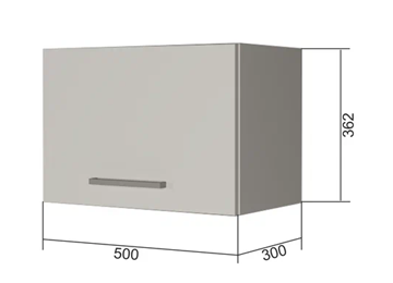 Навесной шкаф В350, Белое гладкое Ламарти/Антрацит в Смоленске - предосмотр