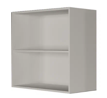 Кухонный навесной шкаф В7 80, Стекло/Белый в Смоленске - изображение 1