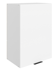 Шкаф навесной Стоун L500 Н720 (1 дв. гл.) (белый/джелато софттач) в Смоленске