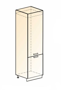 Шкаф-пенал под холодильник Бостон L600 (2 дв. гл.) в Смоленске