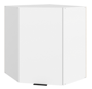 Кухонный навесной шкаф Стоун  L600x600 (1 дв. гл.) (белый/джелато софттач) в Смоленске