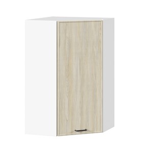 Шкаф кухонный угловой высокий Индиго ЛД 298.620.000.033, Белый/Дуб Мадейра топаз в Смоленске