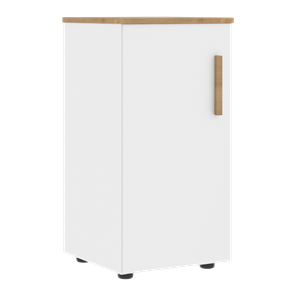 Низкий шкаф колонна с левой дверью FORTA Белый-Дуб Гамильтон FLC 40.1 (L) (399х404х801) в Смоленске
