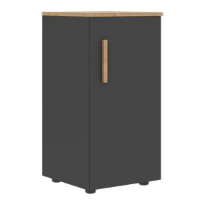 Низкий шкаф колонна с правой дверью FORTA Графит-Дуб Гамильтон  FLC 40.1 (R) (399х404х801) в Смоленске