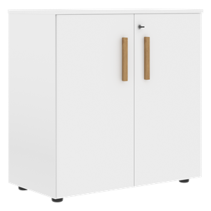Низкий шкаф с малыми дверцами широкий FORTA Белый FLC 80.1(Z) (798х404х801) в Смоленске - предосмотр
