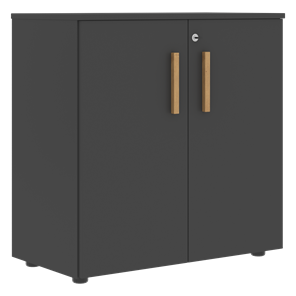 Низкий шкаф широкий с малыми дверцами FORTA Черный Графит FLC_80.1_Z__grafit.png FLC 80.1(Z) (798х404х801) в Смоленске