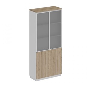 Шкаф для документов двери стекло Speech Cube (90x40x203.4) СИ 308 ДС БП ДС/ХР в Смоленске