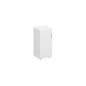 Шкаф для документов низкий узкий закрытый Комфорт КФ, белый премиум (40x38x84) К.508 ДШ в Смоленске
