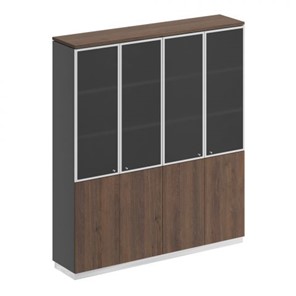 Шкаф для документов со стеклянными дверьми Speech Cube (180.2x40x203.4) СИ 315 ДГ АР ДГ/ХР в Смоленске