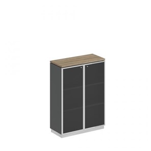 Шкаф для документов средний стекло в рамке Speech Cube (90x40x124.6) СИ 319 ДС АР ХР в Смоленске
