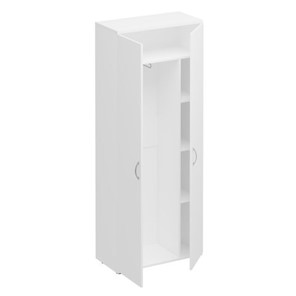 Шкаф для одежды с дополнением Комфорт, белый премиум (80х38х200) К 531 в Смоленске