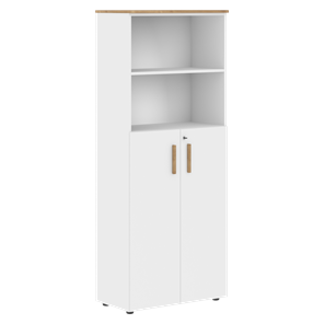 Широкий шкаф высокий FORTA Белый-Дуб Гамильтон FHC 80.6(Z) (798х404х1965) в Смоленске