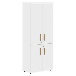 Широкий шкаф высокий FORTA Белый FHC 80.3(Z) (798х404х1965) в Смоленске