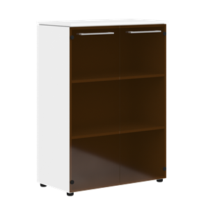 Шкаф средний MORRIS Дуб Базель/Белый MMC 85.2 (854x423x1188) в Смоленске