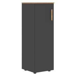 Шкаф колонна средний с левой дверью FORTA Графит-Дуб Гамильтон   FMC 40.1 (L) (399х404х801) в Смоленске