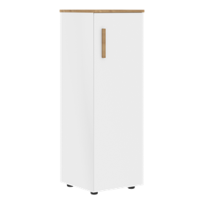 Средний шкаф колонна с глухой дверью правой FORTA Белый-Дуб Гамильтон  FMC 40.1 (R) (399х404х801) в Смоленске