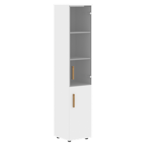 Высокий шкаф с  дверью колонна FORTA Белый FHC 40.2 (L/R) (399х404х1965) в Смоленске