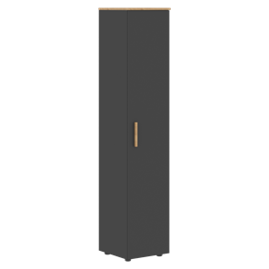 Шкаф колонна высокий с глухой дверью FORTA Графит-Дуб Гамильтон   FHC 40.1 (L/R) (399х404х1965) в Смоленске