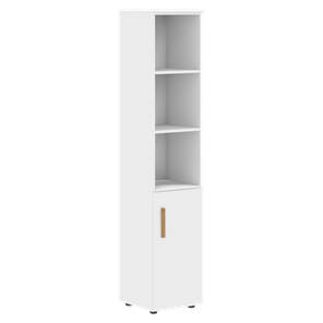 Шкаф колонна высокий с глухой малой дверью правой FORTA Белый FHC 40.5 (R) (399х404х1965) в Смоленске