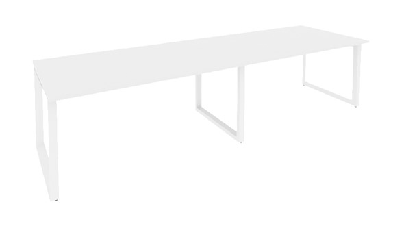 Конференц-стол O.MO-PRG-2.4 Белый/Белый бриллиант в Смоленске - изображение