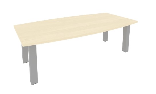 Офисный стол для переговоров KPRG-2 Серый/Клен в Смоленске - изображение