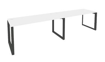 Стол на металлокаркасе O.MO-RS-2.4.7, Антрацит/Белый бриллиант в Смоленске