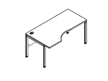 Эргономичный стол XMCET 169L, левый, 1600х900х750 в Смоленске - предосмотр