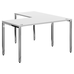 Письменный угловой  стол для персонала левый XTEN GLOSS  Белый  XGCT 1415.1 (L) (1400х1500х750) в Смоленске