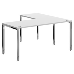 Письменный угловой  стол для персонала левый XTEN GLOSS  Белый XGCT 1615.1 (L) (1600х1500х750) в Смоленске