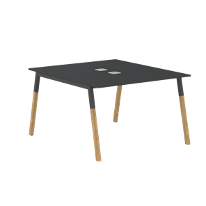 Переговорный стол FORTA Черный Графит-Черный Графит-Бук  FWST 1113 (1180x1346x733) в Смоленске